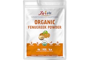 Jai Ho Certified Organic Fenugreek Powder – Gluten-Free, Vegan, Non-GMO – Resealable Zip Lock Pouch