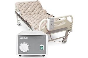 Alcedo Alternating Air Pressure Mattress Pad for Bed Sore and Ulcer Prevention, Hospital & Home Use Medical Mattress Topper for Bedridden Patient, Adjustable Ultra Quiet Pump and Waterproof Cushion