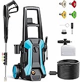 GREENER Electric Pressure Washer, 4000 PSI High Pressure Washer with 23ft Outlet Hose & 4 Quick Nozzles, 2.6GPM Power Washer 