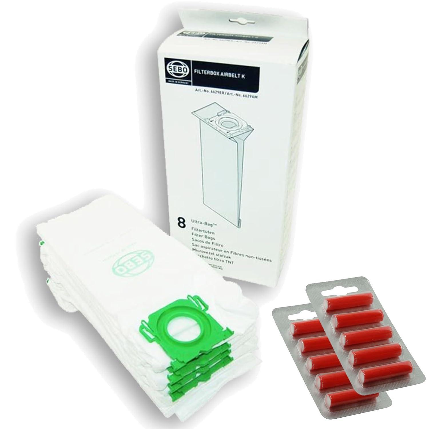 SEBO Ultrabag Airbelt Komfort K1 K3 Vulcano Genuine Vacuum Cleaner Bags