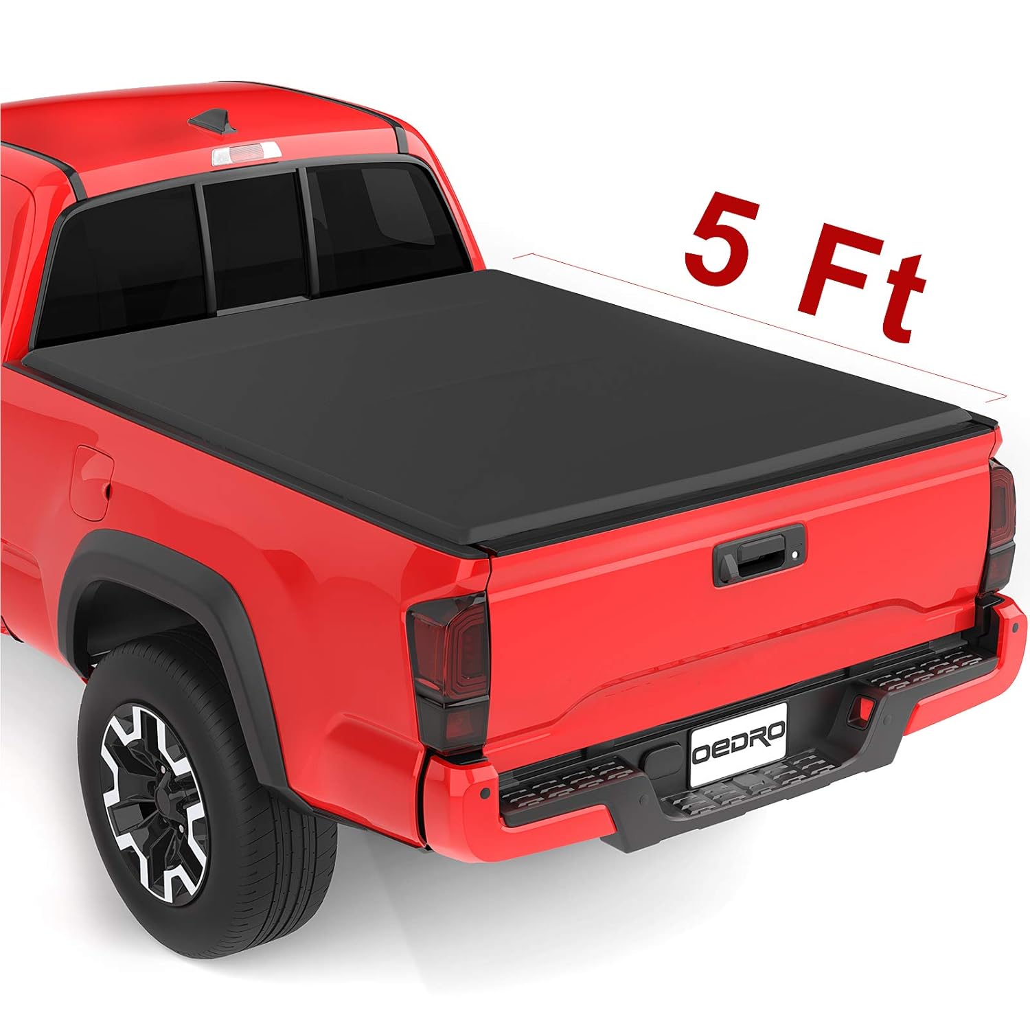 Oedro Upgraded Soft Tri Fold Truck Bed Tonneau Cover On Top Compatible For 2016 2017 2018 2019 Toyota Tacoma With 5ft Bed Fleetside Automotive Cjp Org In