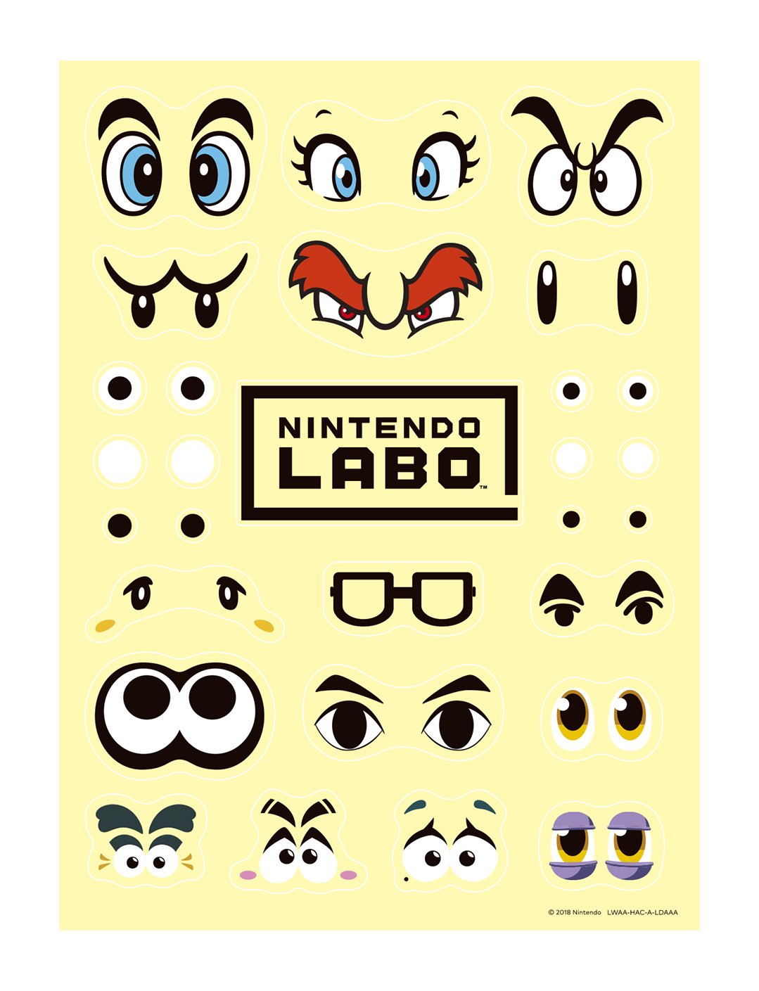 nintendo labo marker stickers