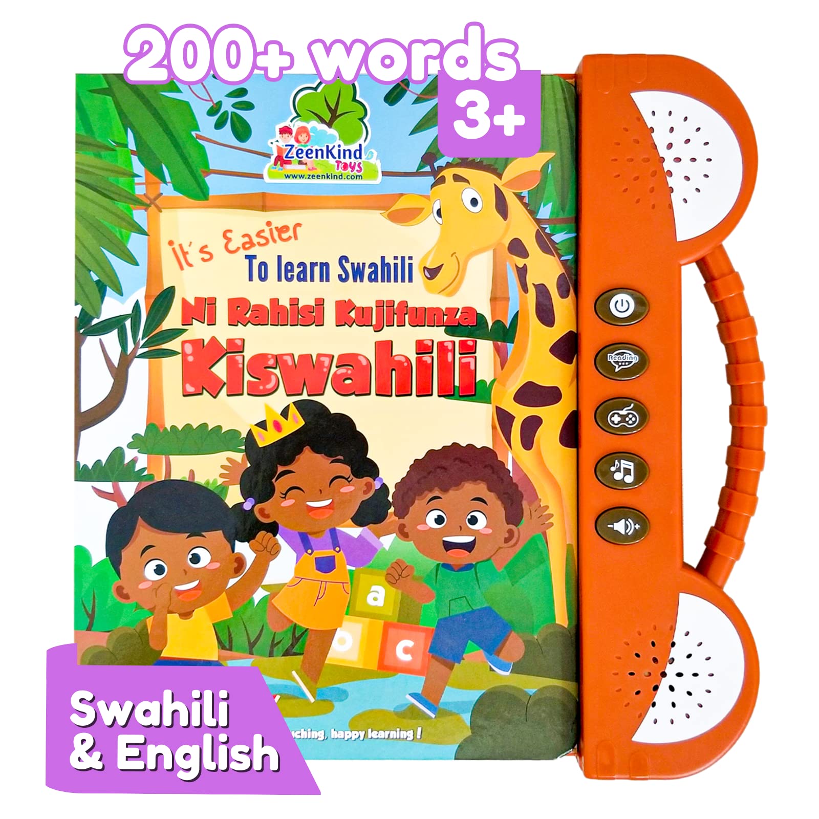 ZEENKIND French & English Talking Flash Cards For Toddlers Age 3-6 Years Old