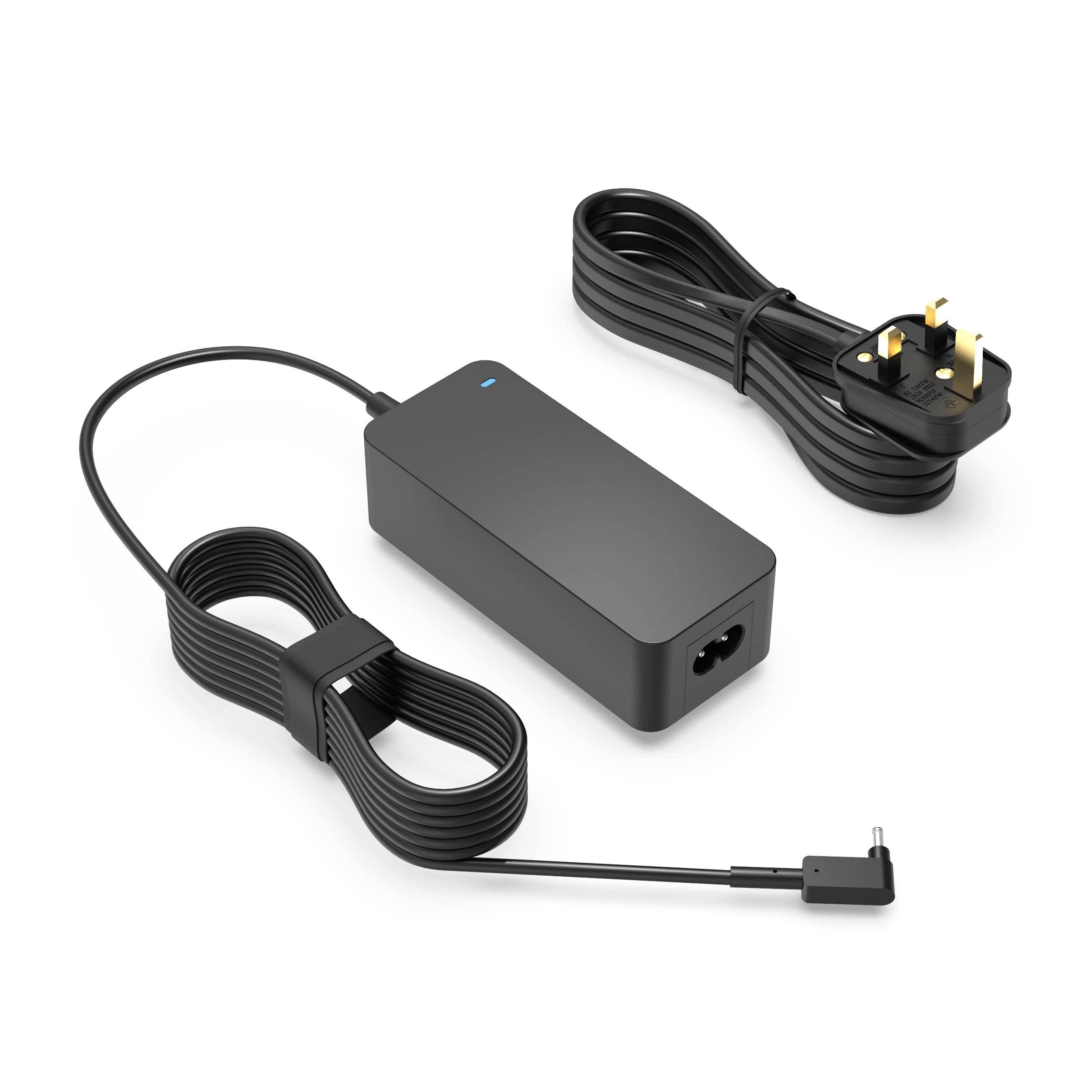 Superer 65W Charger Fit for Acer Chromebook C720 C740 C720P C910 CB5-571 C936 C936T CB315-5HT CBE595-1T CP714-2W Laptop Adapter Power Supply Cord