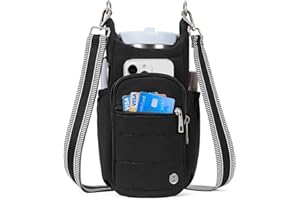 Telena Water Bottle Holder with Strap RFID Crossbody Bags for Women for Walking, Hiking, Cycling