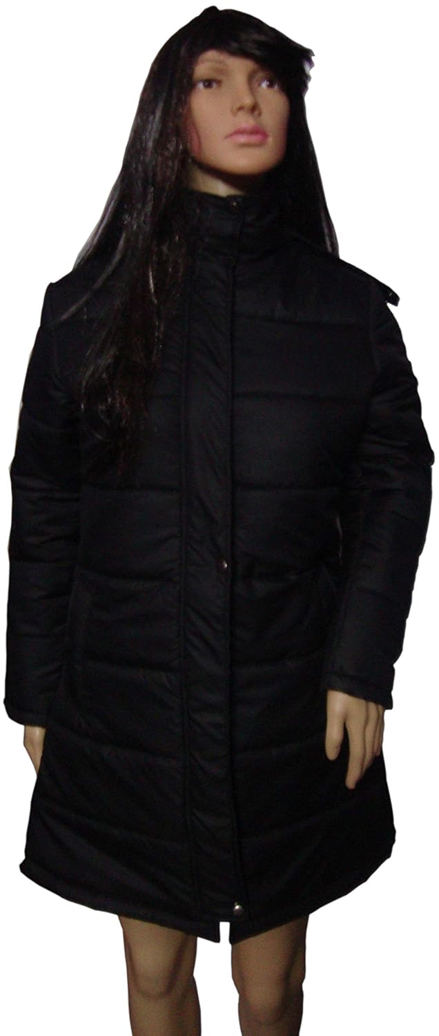 pro and flow stylish western wear winter warm slim and comfortable waterproof overcoat with detachable fur hood for women girls light weight full size washable