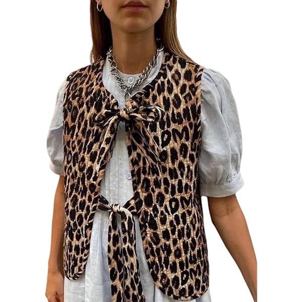 ジャケット・アウター 737 Corduroy Leopard Oversized Down Vest ジャケット・アウター 737 Corduroy Leopard Oversized Down
