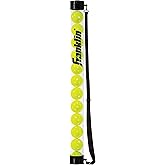 Franklin Sports Pickleball, Tennis + Padel Ball Hopper Tubes - (15) Tennis/Padel Ball + (12) Pickleball Picker Upper Tubes - 