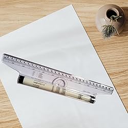 Actopus 12 Inches Plastic Parallel Rolling Ruler 30