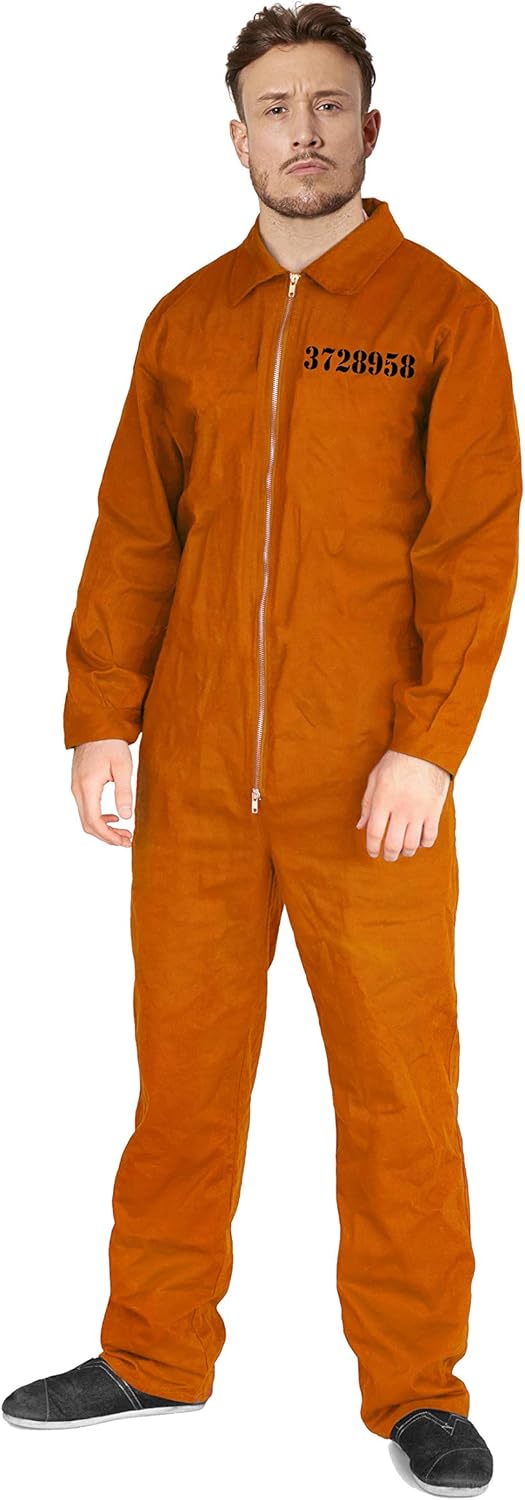 Buy Karnival Costumes Orange Jumpsuit Size L at Amazon.in