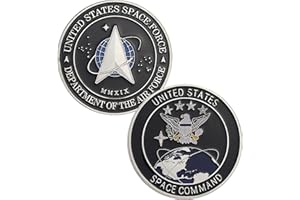 Aomcisi United States Space Force Challenge Coin USA Military Veteran Commemorative Collector Coin