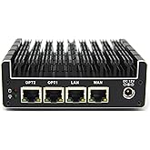 Protectli Vault FW4B - 4 Port, Firewall Micro Appliance/Mini PC - Intel Quad Core, AES-NI, 8GB RAM, 120GB mSATA SSD
