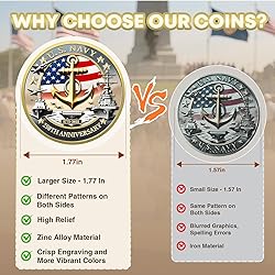Upgraded US. Navy 250th Anniversary Challenge