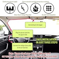 9.68Ft Mini USB Dash Cam Hardwire Kit - 12V-30V to