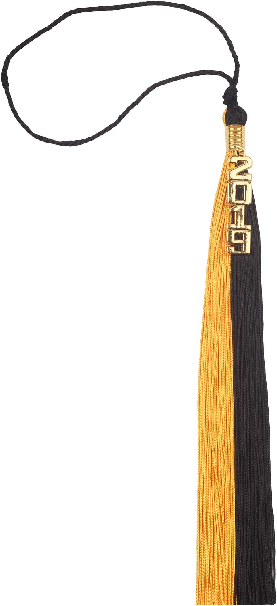 Two-Colored Graduation Tassel with Gold/Silver 2019 Year Charm
