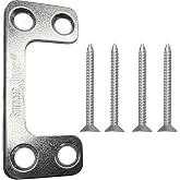 Oversized (1.125" x 2.75") Adjustable Strike Plate for Exterior Doors - Larger Horizontal &amp; Vertical Hole for Deadbolts &amp; Electronic Locks - Home &amp; Rental Security - Property Managers Favorite