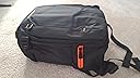 High quality backpack with a lot of functionality. Despite its small size it fits a lot of camera equipment