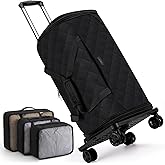 Rolling Garment Bags for Travel - Carry on Convertible Garment Duffle Bags with Wheels for Men Women, 4 in 1 Large Travel Duffel Bags with Shoes Compartment Hanging Suit Dress Weekender Bag 4pcs Set
