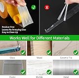 MILEQEE 1 Roll Double Sided Tape Heavy Duty 45mm x 20m Fiberglass Mesh view 4