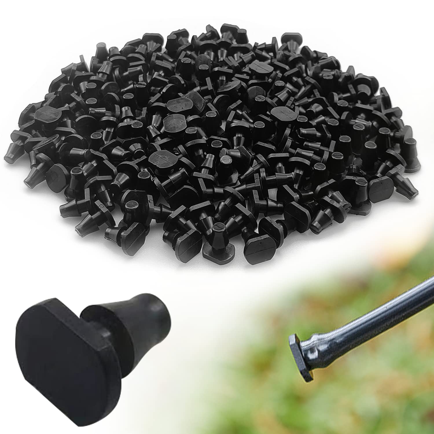 200Pcs Drip Irrigation Plug,4/7 End Closure Irrigation Plug,for Garden Lawn Irrigation