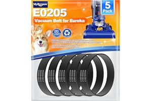 MyKEEPOW E0205 Vacuum Belt Compatible with Eureka PowerSpeed Lightweight Vacuum Cleaner NEU180, NEU181, NEU182, NEU182A, NEU182B, NEU186, NEU188,NEU192, 5 Pack