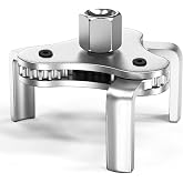 lernbac Universal Oil Filter Wrench Adjustable, from 2-1/2 inch to 4.5 inch 3 Jaw Oil Filter Removal Tool Set, Efficiency 2 Way Oil Filter Wrench
