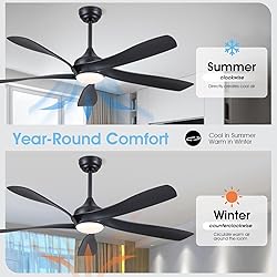 56 Inch Ceiling Fans with Lights Remote/APP