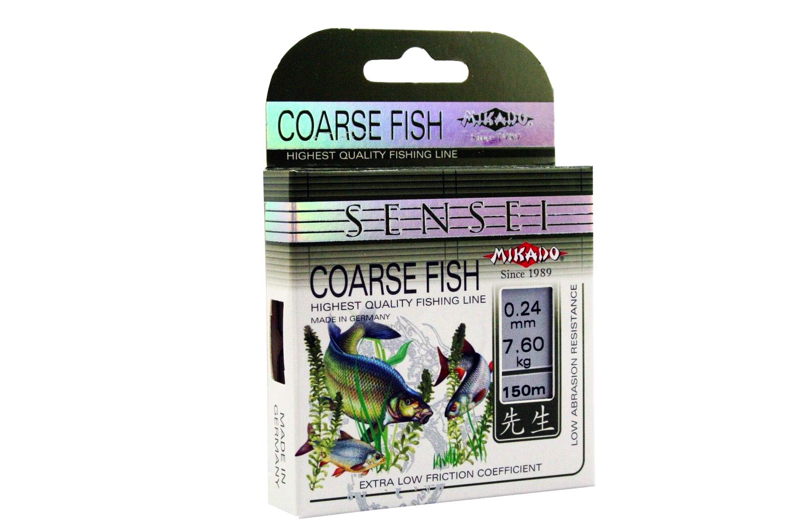 Mikado Sensei Coarse Fish Reel 150 m / 0.16 - 0.30 mm Monofilament (0.24 mm / 7.60 kg)