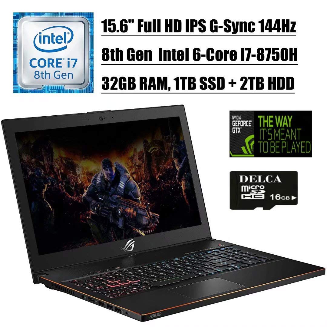 2020 ASUS GM501GM ROG Zephyrus M VR Ready Gaming Laptop I 15.6" FHD IPS G-Sync 144Hz I Intel 6-Core 