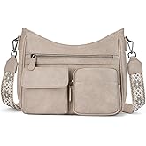 VIMUTI Crossbody Bags for Women Trendy Vegan Leather Crossbody Purse Shoulder Handbags Multiple Pockets Hobo Bag Ladies