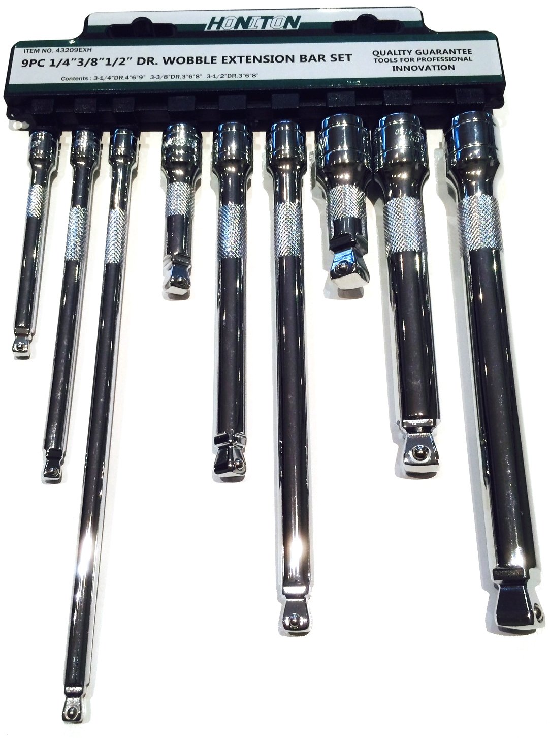 Honiton 1/2", 3/8" & 1/4" Extension bar Set 9 pcs Ball Ended (H 43209)