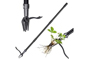 Luvenia Weed Puller,Stand Up Weed Puller Tool with 45" Long Handle and 4-Claw Steel Head,Garden Tools Easily Removes Weeds Wi