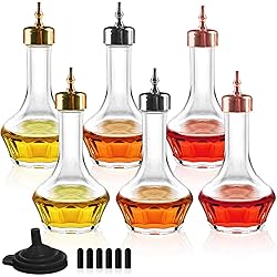 LINALL Bitters Bottle Set of 6- Dasher Bottles with