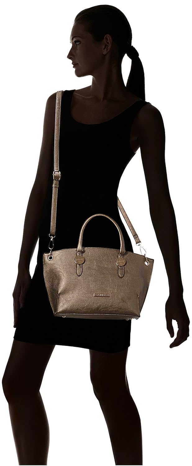 caprese women's satchel (bronze metallic)