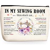 Funny Sewing Lovers Gift Makeup Bag Novelty Quilting Gifts Cosmetic Travel Bag Kitchen Gift Toiletry Bags for Women Valentines Day Christmas Birthday Gifts for Girlfriend Mother Grandma Wife Friends