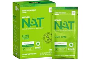 PRÜVIT Keto//OS NAT Lime Time Keto Supplements – Charged - Exogenous Ketones - BHB Salts Ketogenic Supplement for Workout Energy Boost for Men and Women (20 Count)