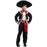 Dress Up America Traditional Mariachi Costume For Boys - Mexican Dress Up Set For Kids - Jacket, Pants, Bow-Tie And Sash