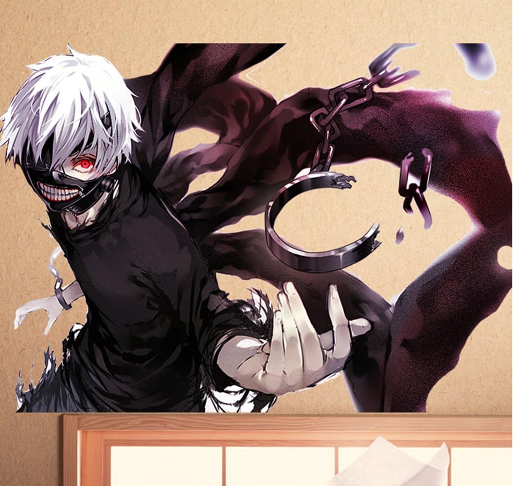Cool Colorful Cosplay Anime Tokyo Ghoul Ken Kaneki Wall