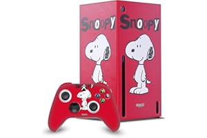 Head Case Designs Officially Licensed Peanuts Snoopy Character Graphics Game Console Wrap and Game Controller Skin Bundle Compatible With Xbox Series X