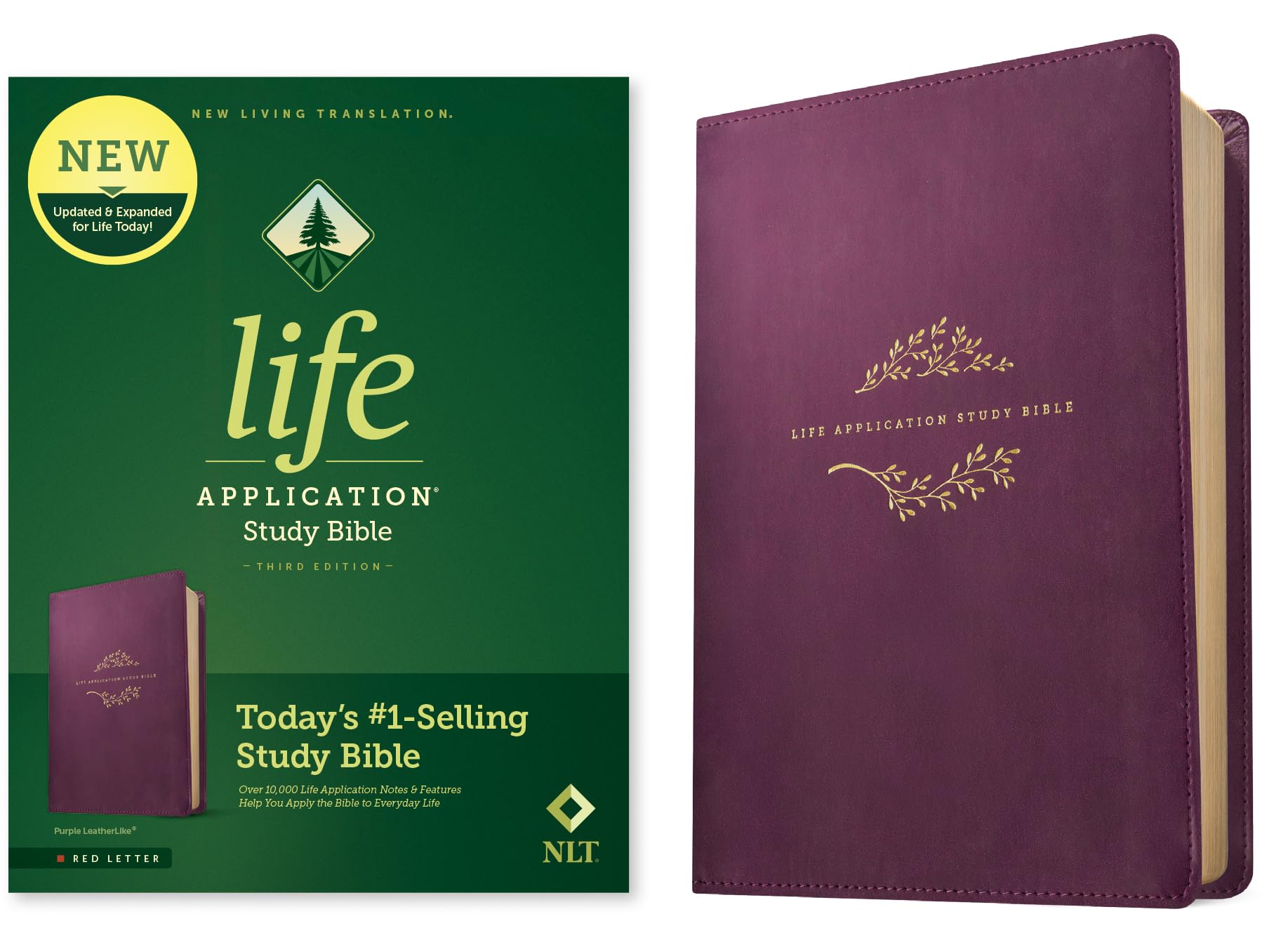 NLT Life Application Study Bible, Third Edition (LeatherLike, Purple, Red Letter) NLT Life Application Study Bible, Third Edition (LeatherLike, Purple, Red Letter) Imitation Leather