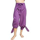 RaanPahMuang Brand Plain Cotton Thai Drive in Wrap Around Pants Wide Cut Casual