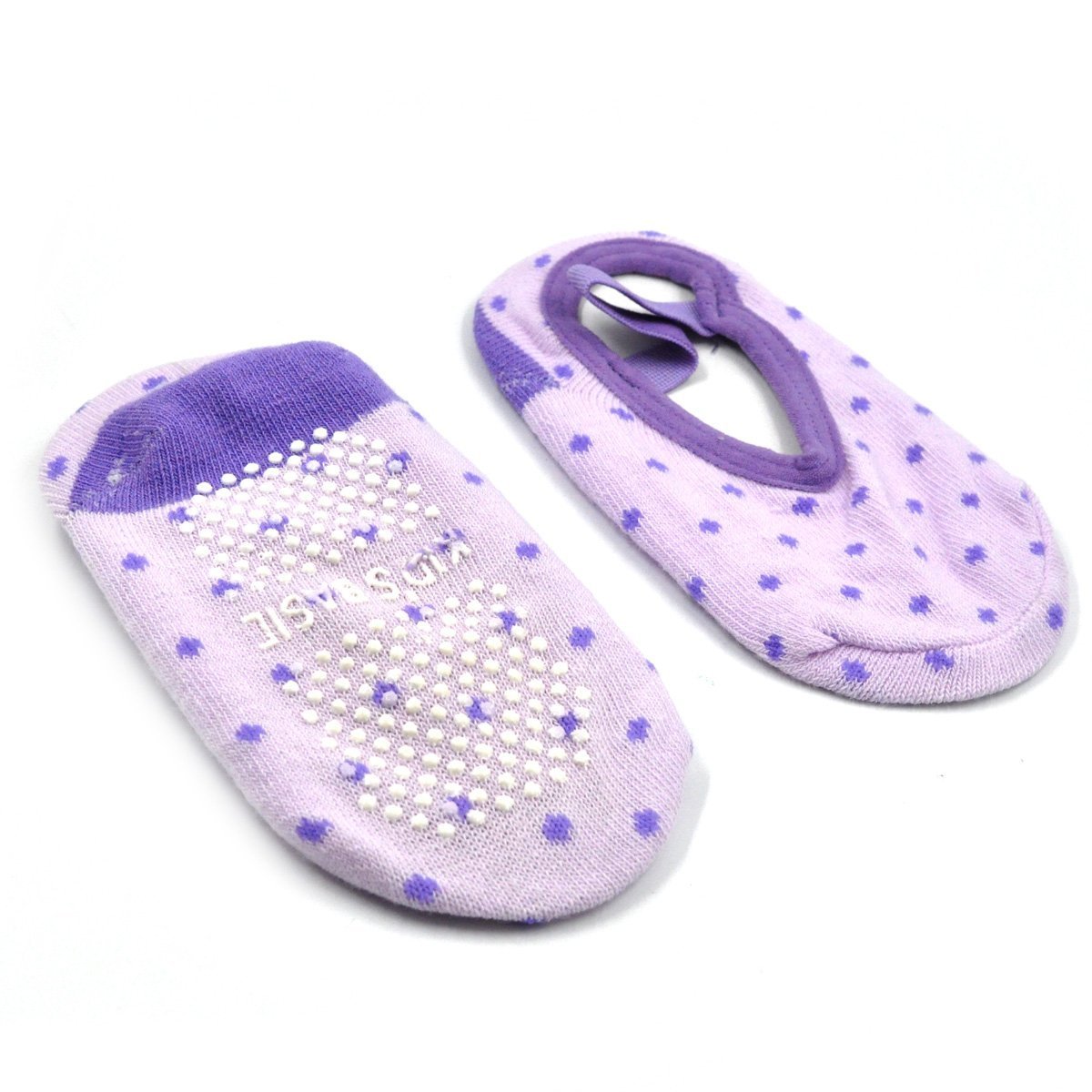 6 Paires Chaussettes Bébé Fille en Coton Chic Anti-Glissement Douce pour Plancher Multicolore