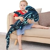 Beeyybuy Hammerhead Shark Stuffed Animal, 40 Inch Giant Plush Shark Toy | Distinctive Color Design &ndash; A special look that makes this giant shark plush a memorable gift for kids and shark lovers.