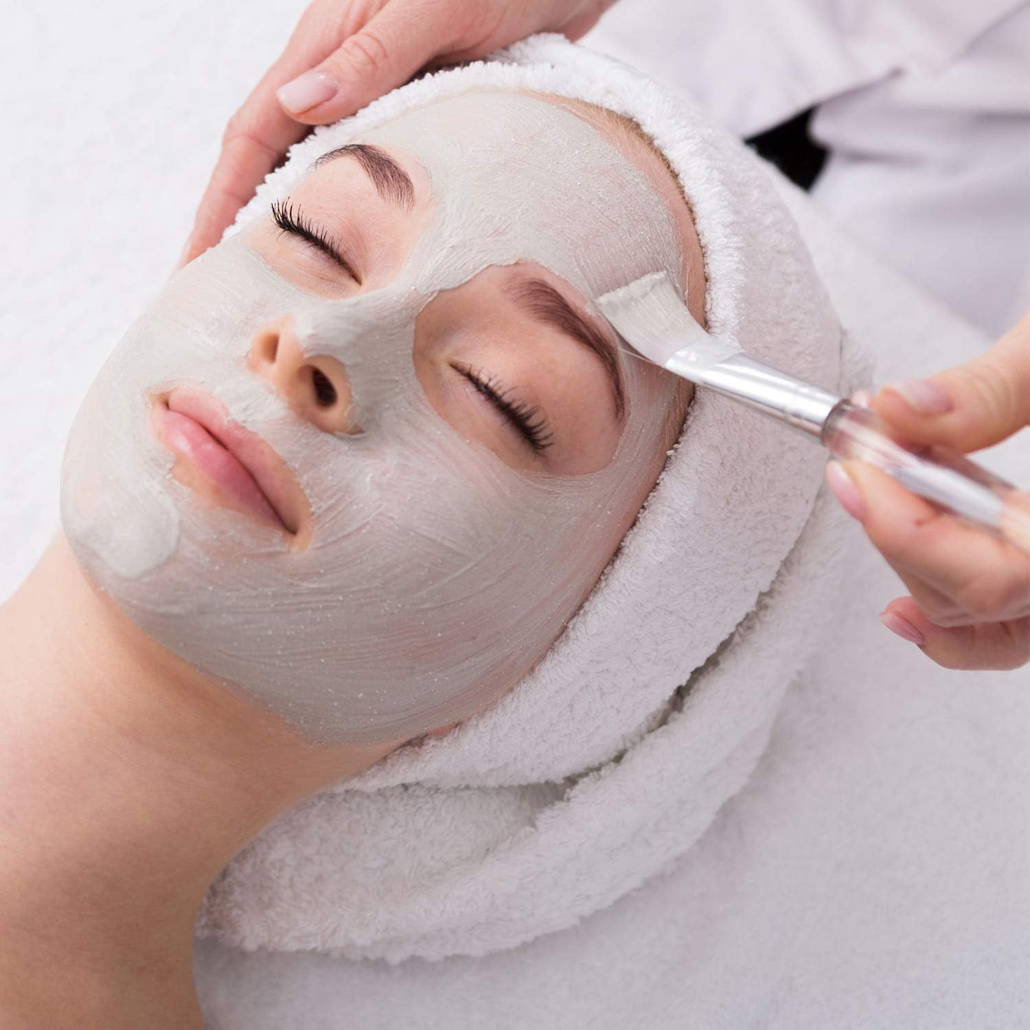 24 Pieces Facial Mask Brush Transparent Face Mask Brush Cosmetic Makeup Brushes Tools for Facial Mask Eye Mask Application and DIY Needs - Image 3
