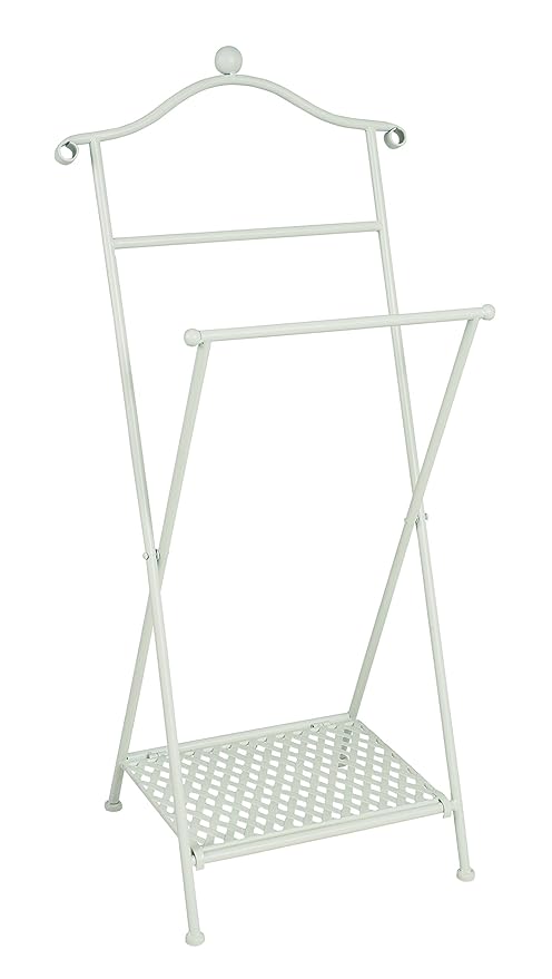 Haku-Möbel Herrendiener, 35 x 46 x H: 98 cm, weiß gekälkt