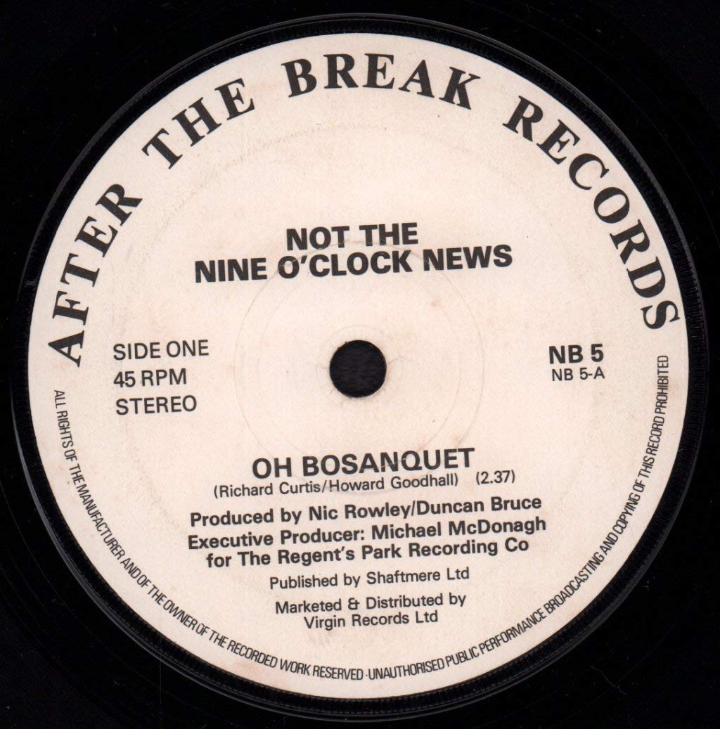 Not The Nine O'Clock News Oh Bosanquet Music Not The Nine O'Clock News Oh Bosanquet Music