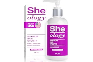 GUYOLOGY LABS Sheology Maximum Growth & Thickening Conditioner for Women - Natural DHT Blockers with Biotin, Keratin and Saw Palmetto - Reduce Hair Loss - For Growth and Thickening - Made in USA