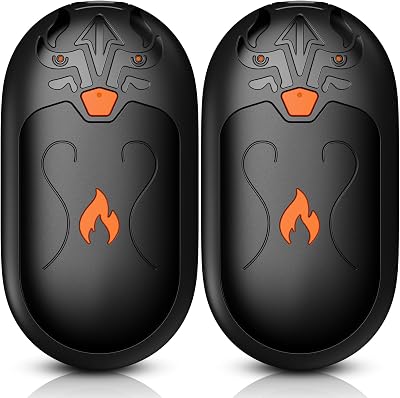 DAXING Hand Warmers Rechargeable 2 Pack 6000mAh 24H 3 Heating Modes Black
