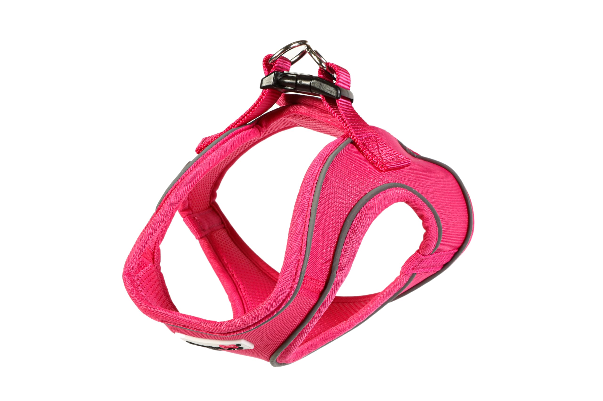 Doodlebone – Snappy Harness Dog Harness – Easy Step In Vest Style Harness, No Over Head Fit, Reflective & Machine Washable for Puppies and Small Dogs – Size 1, 31-35cm - Fuchsia — image 1