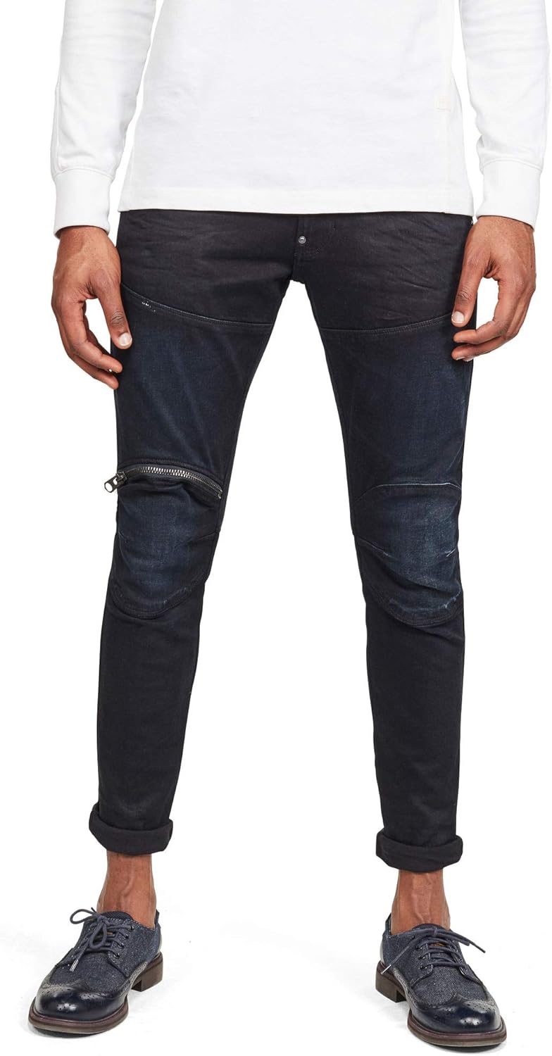 G-STAR RAW 3301 Tapered 1/2 Short, Blanc (3D Raw), W31 (Taille